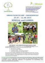 Einladung Umweltschutzcamp Friedenswald Senegal - Gambia